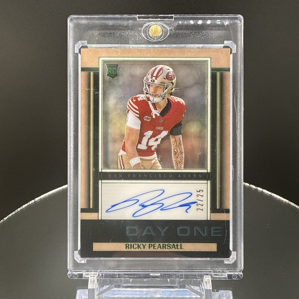 2024 Panini One Ricky Pearsall Day One Green Rookie Auto RC /25 49ers #151